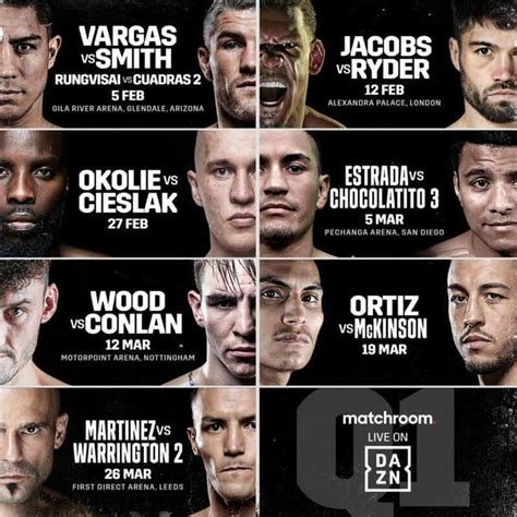 dazn schedule boxing 2022